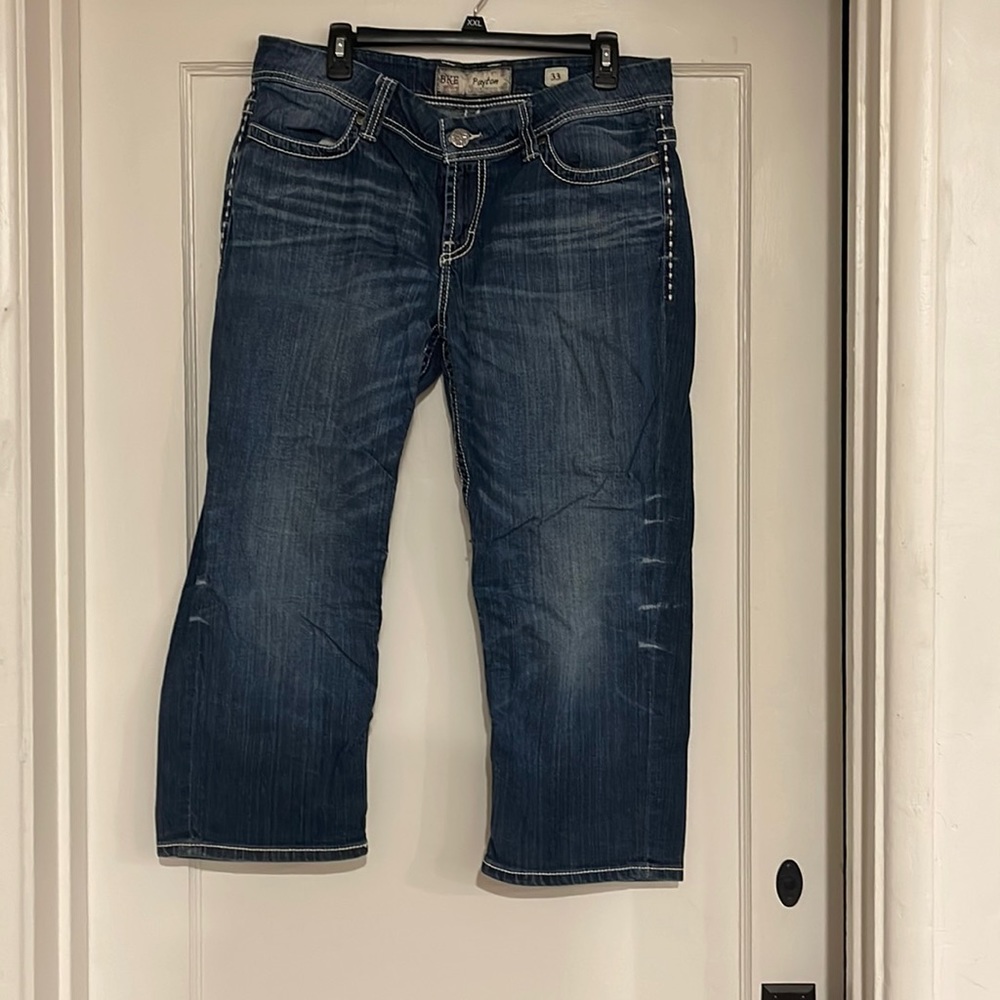 BKE denim Payton cropped jeans size 33